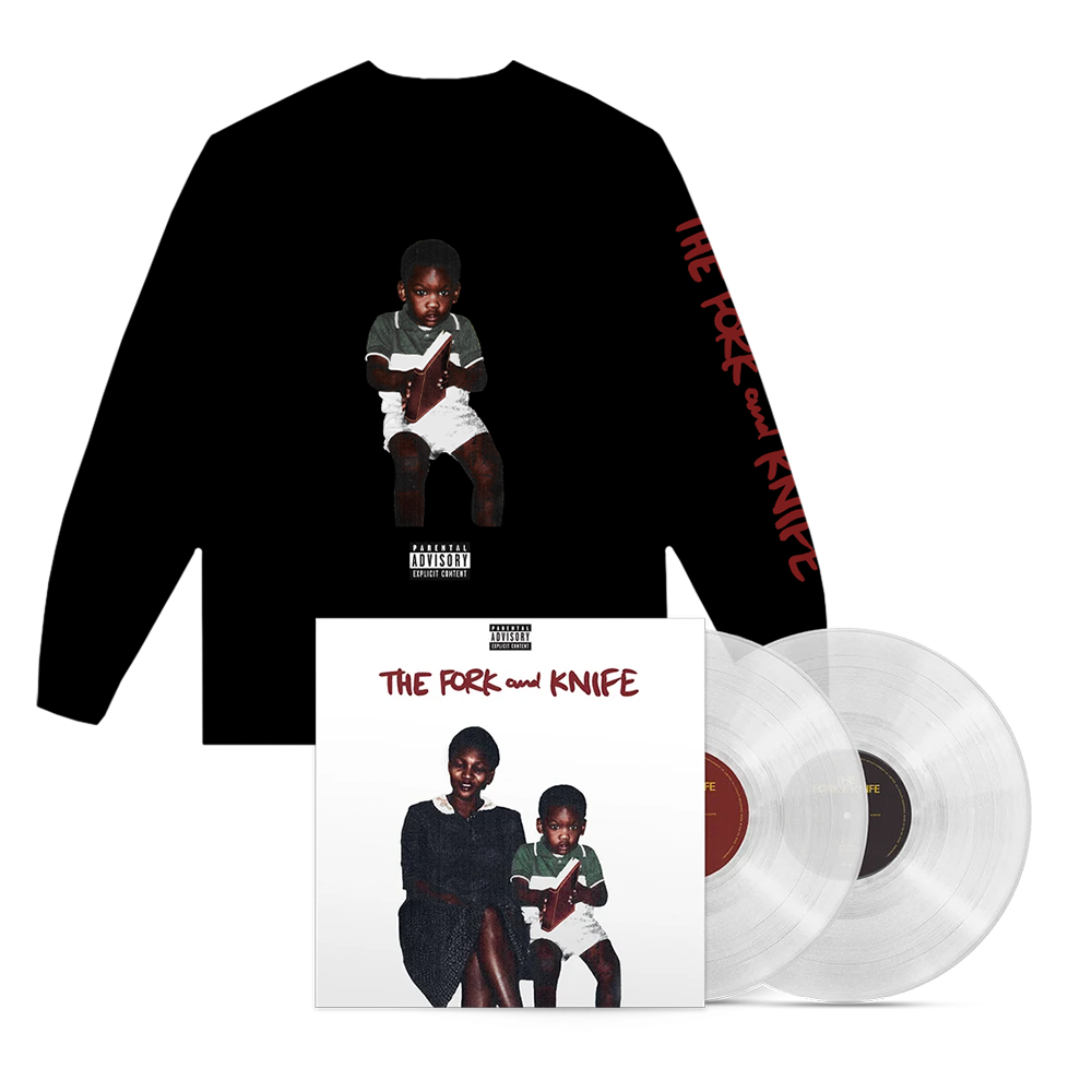 The Fork and Knife Crystal Clear 2LP + Baby Skepta Black Longsleeve Bundle